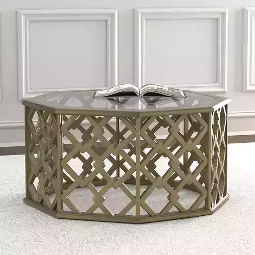 Brucie Hexagonal Coffee Table 3D model