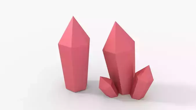 Crystal Low-poly 3D model