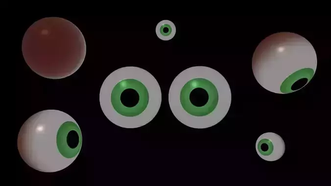 Eye LOW POLY 3D model