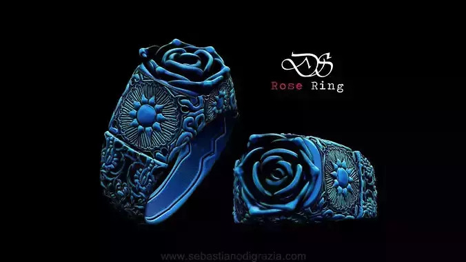 Rose Ring 3d printable model