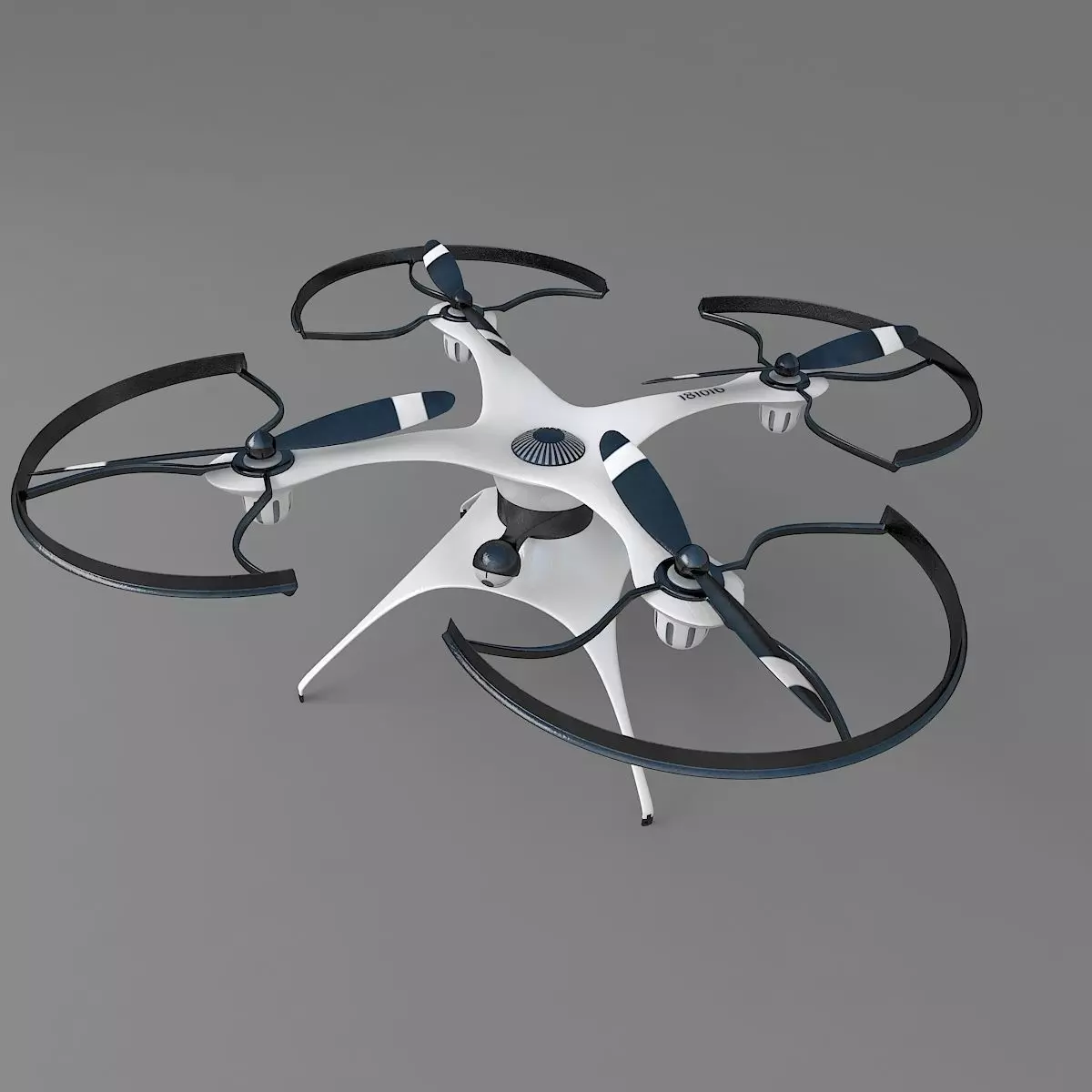 Generic drone quadcopter with camera 3D model_0