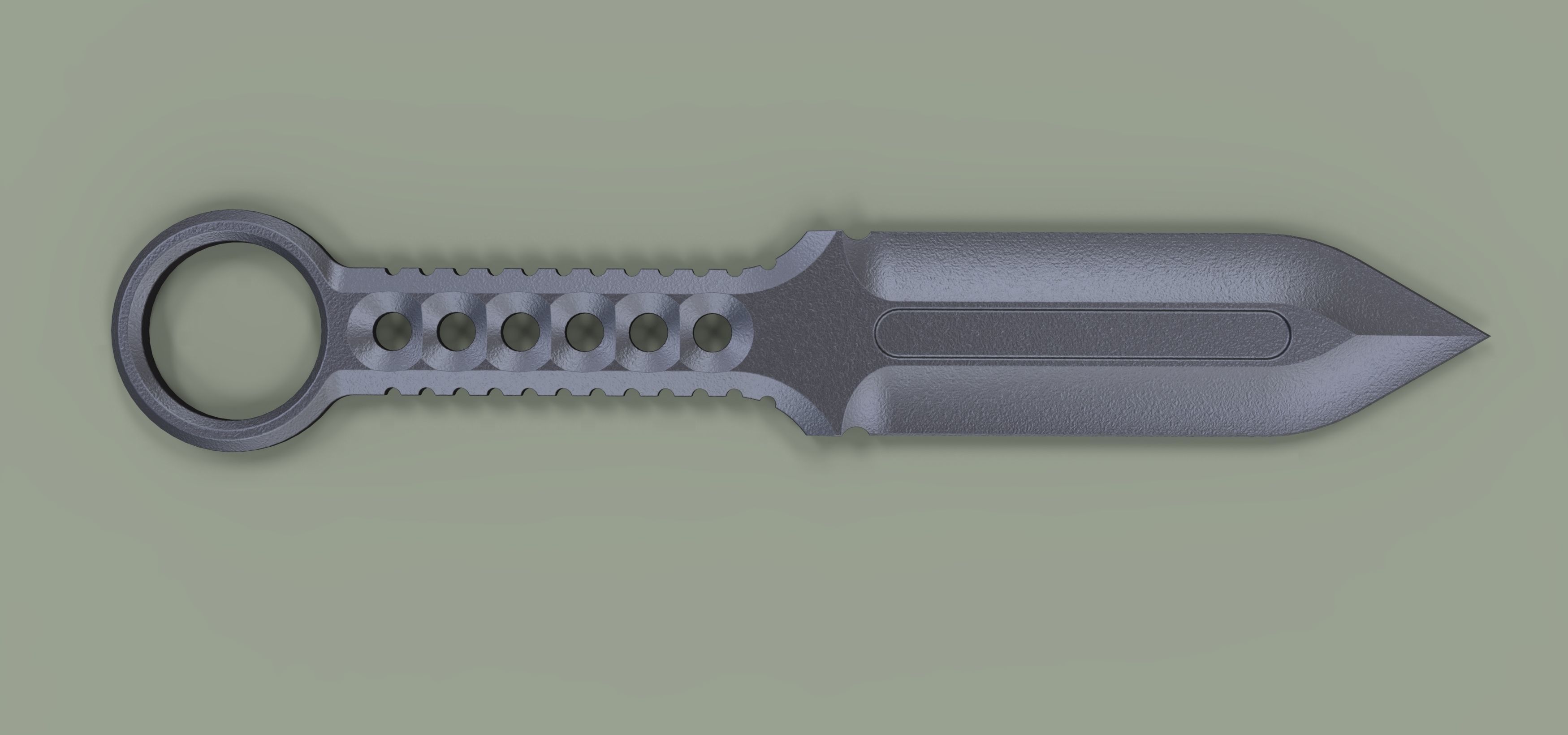 Military knife 3D model_6