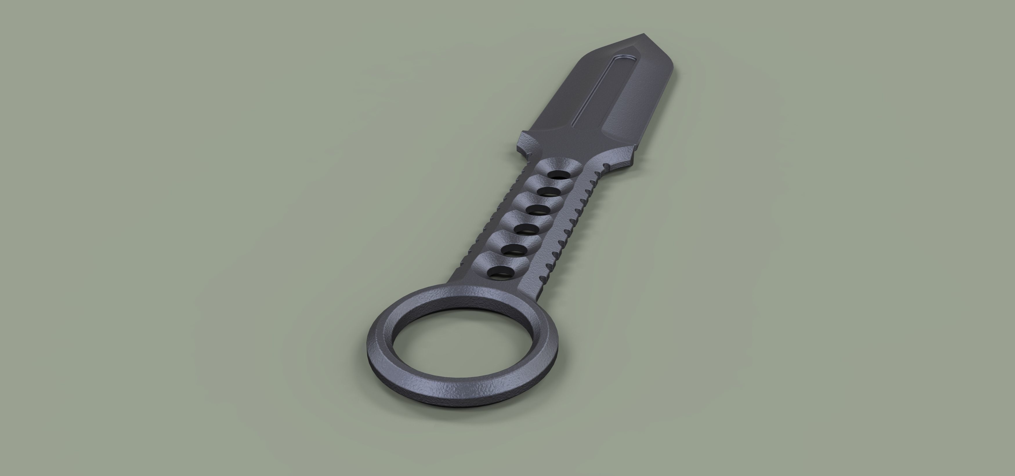 Military knife 3D model_8
