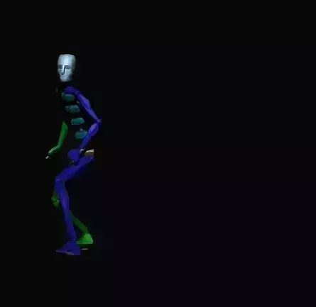 Diving Right 3D model