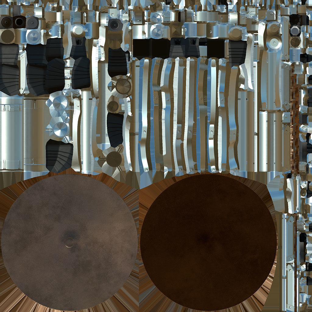 Drum Set Low-poly 3D model_12