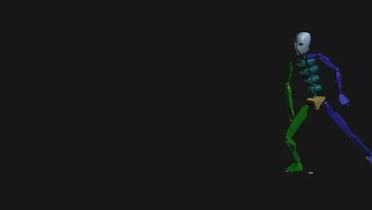 Diving LongLeft 3D model