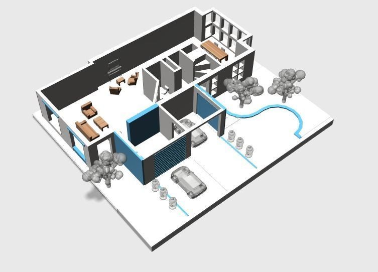 3D Printing House 3D print model_1