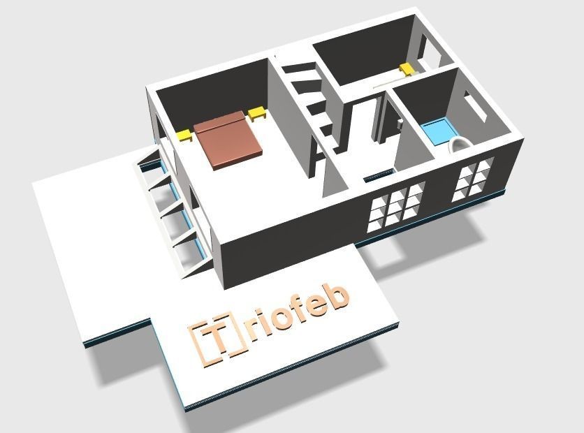 3D Printing House 3D print model_2