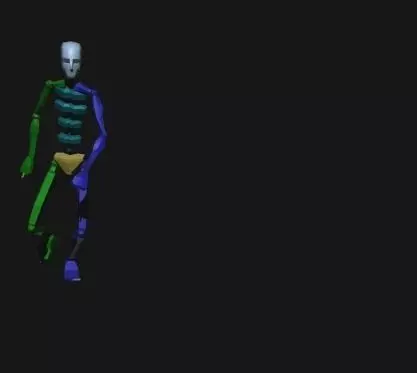 Diving LongRight 3D model