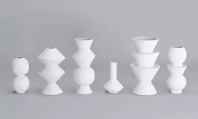 Geometric vases by Fer Living