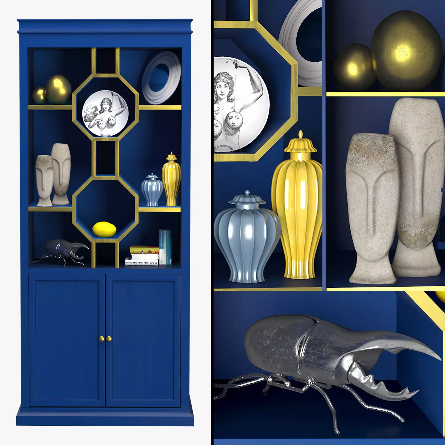 Art Deco Vitrine 3D model