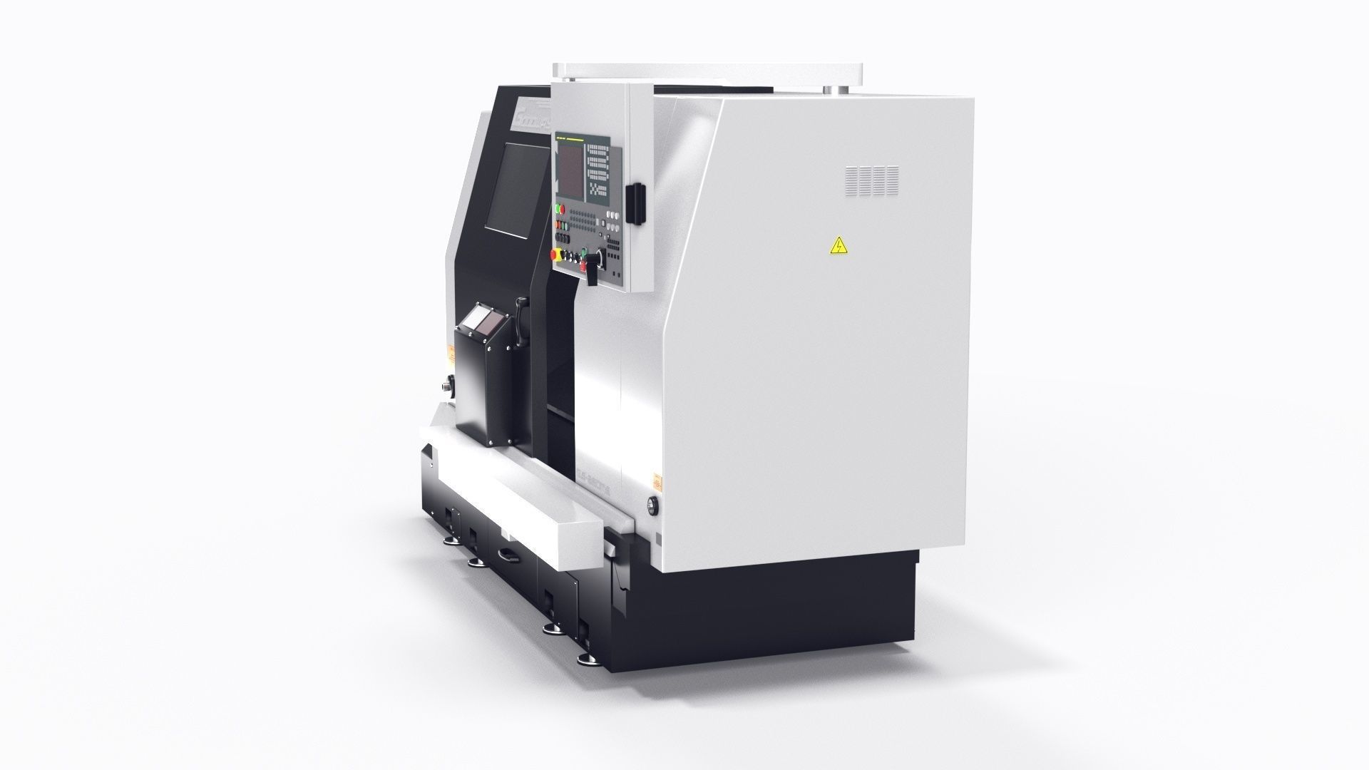 lathe turret machine GOODWAY GS-260MS Koordinate cnc 3D model_5