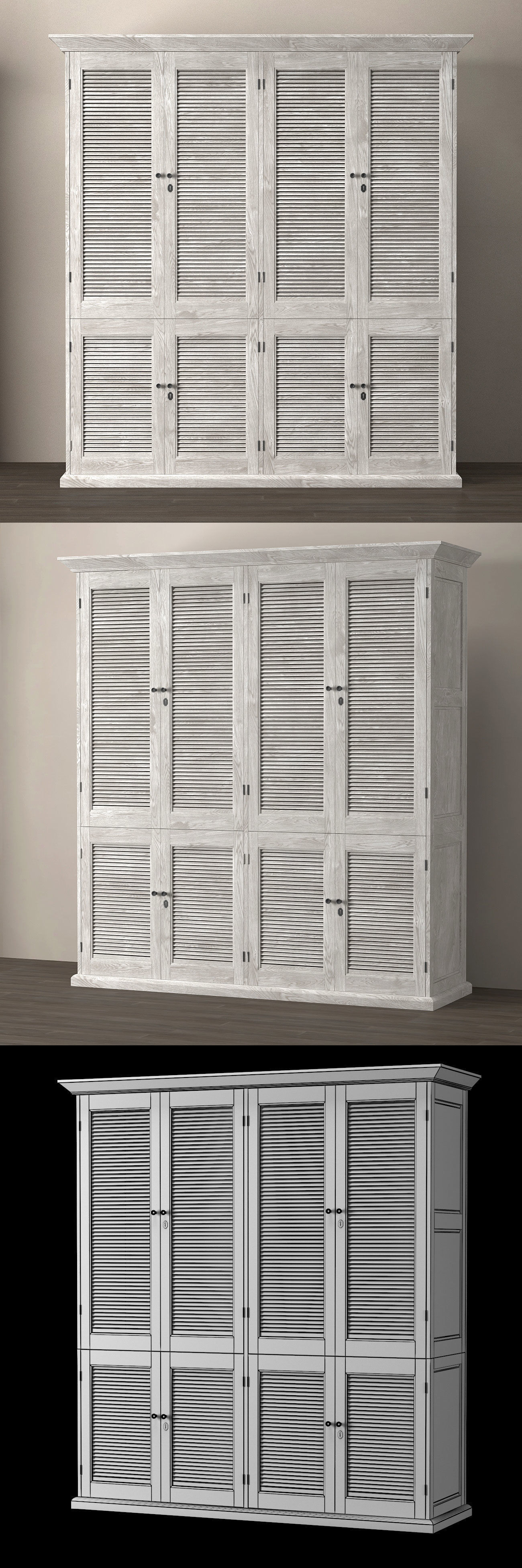 Double Shutter 3D model_3