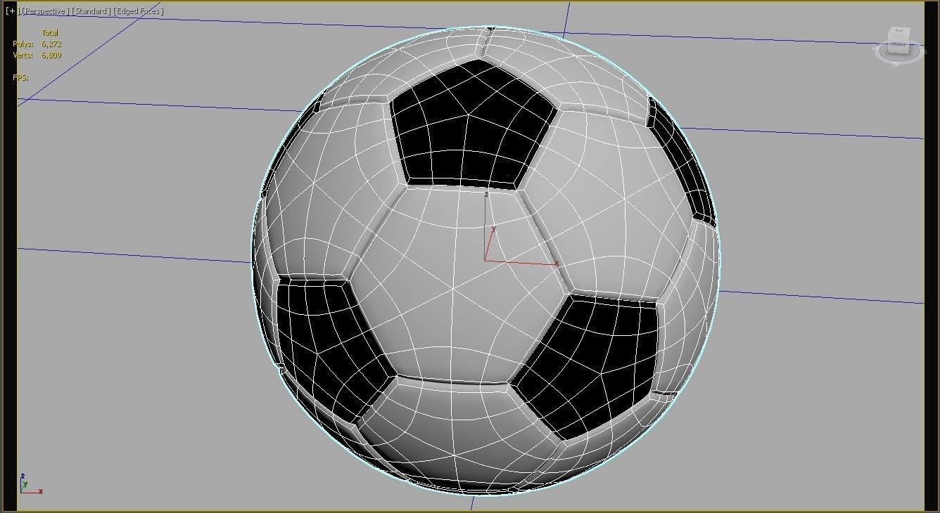 Soccer ball 3D model_3