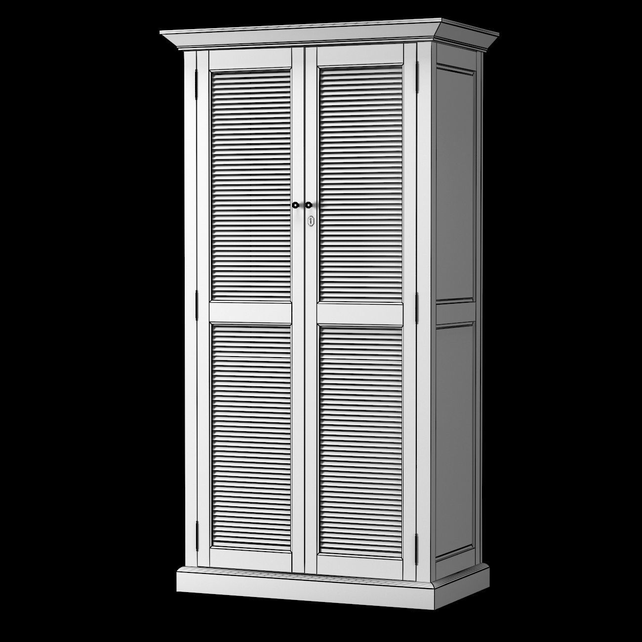 Shutter Cabinet 3D model_2
