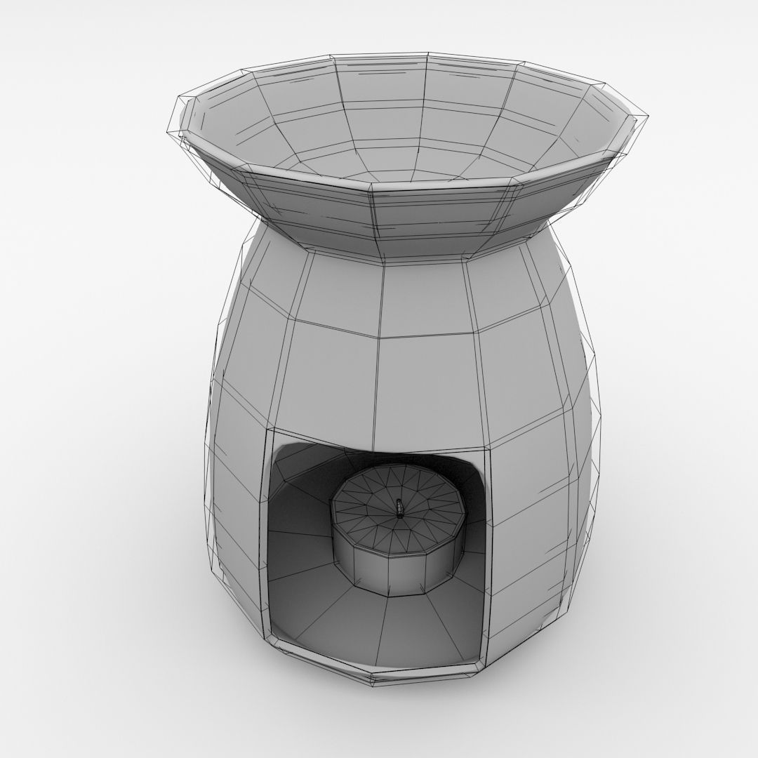 Fragrance Oil Burner 3D model_4
