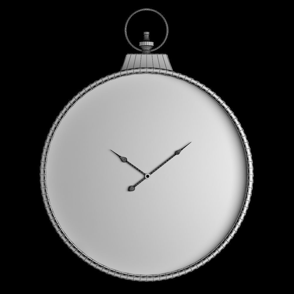 Vintage Clock 3D model_4