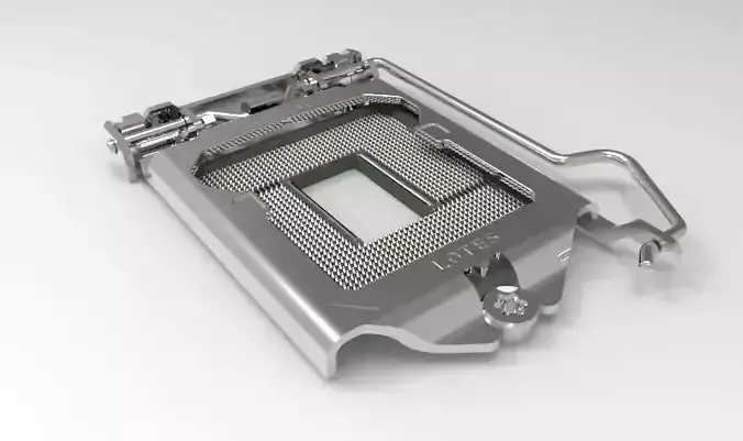 Intel LGA 1155 CPU Socket 3D model