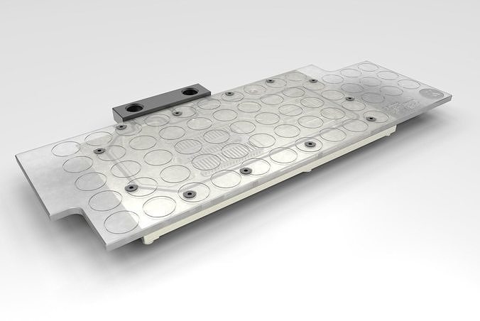 EK GTX 980 Graphics Card Waterblock 3D model