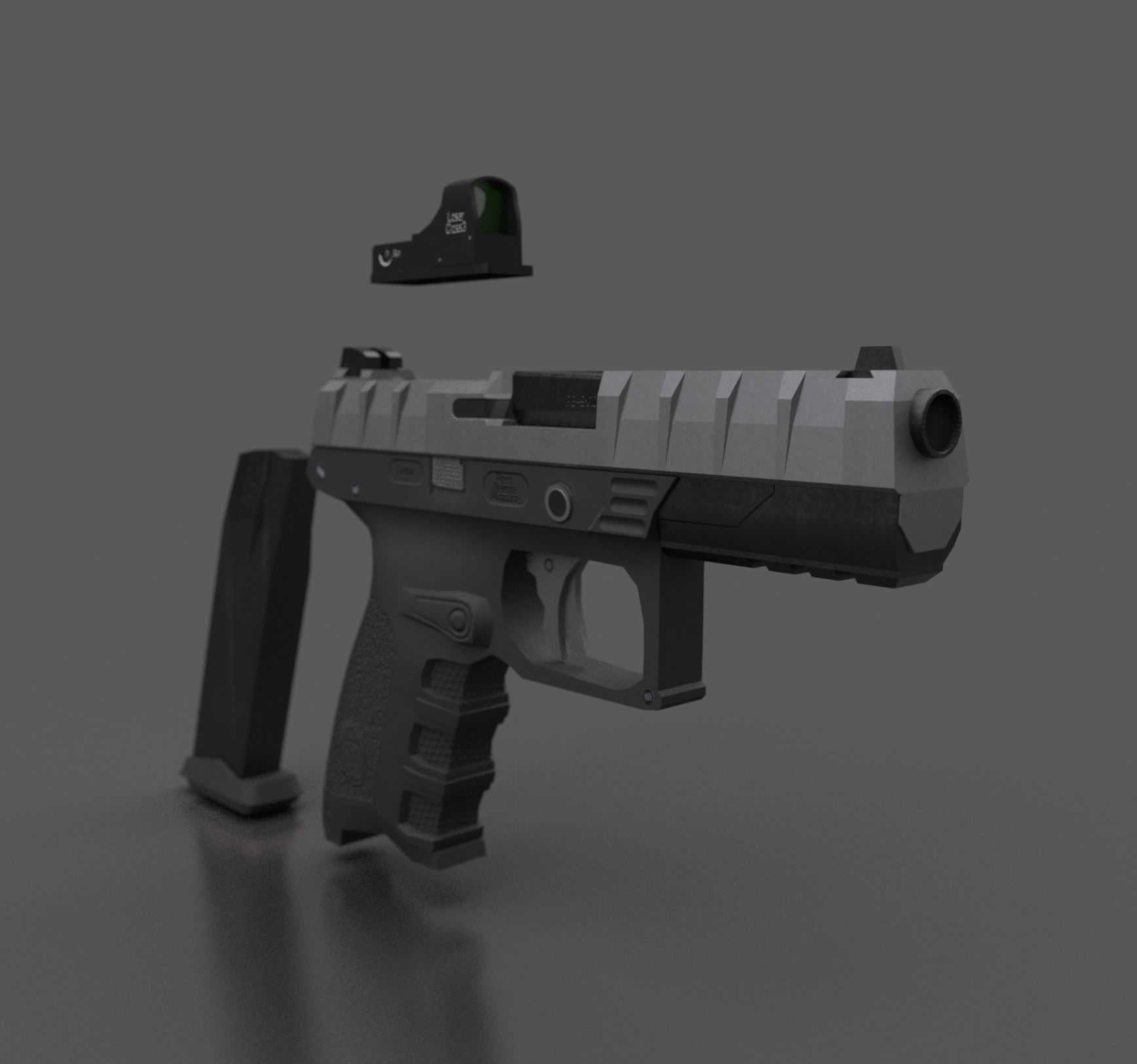 Beretta - APX Low-poly 3D model_1