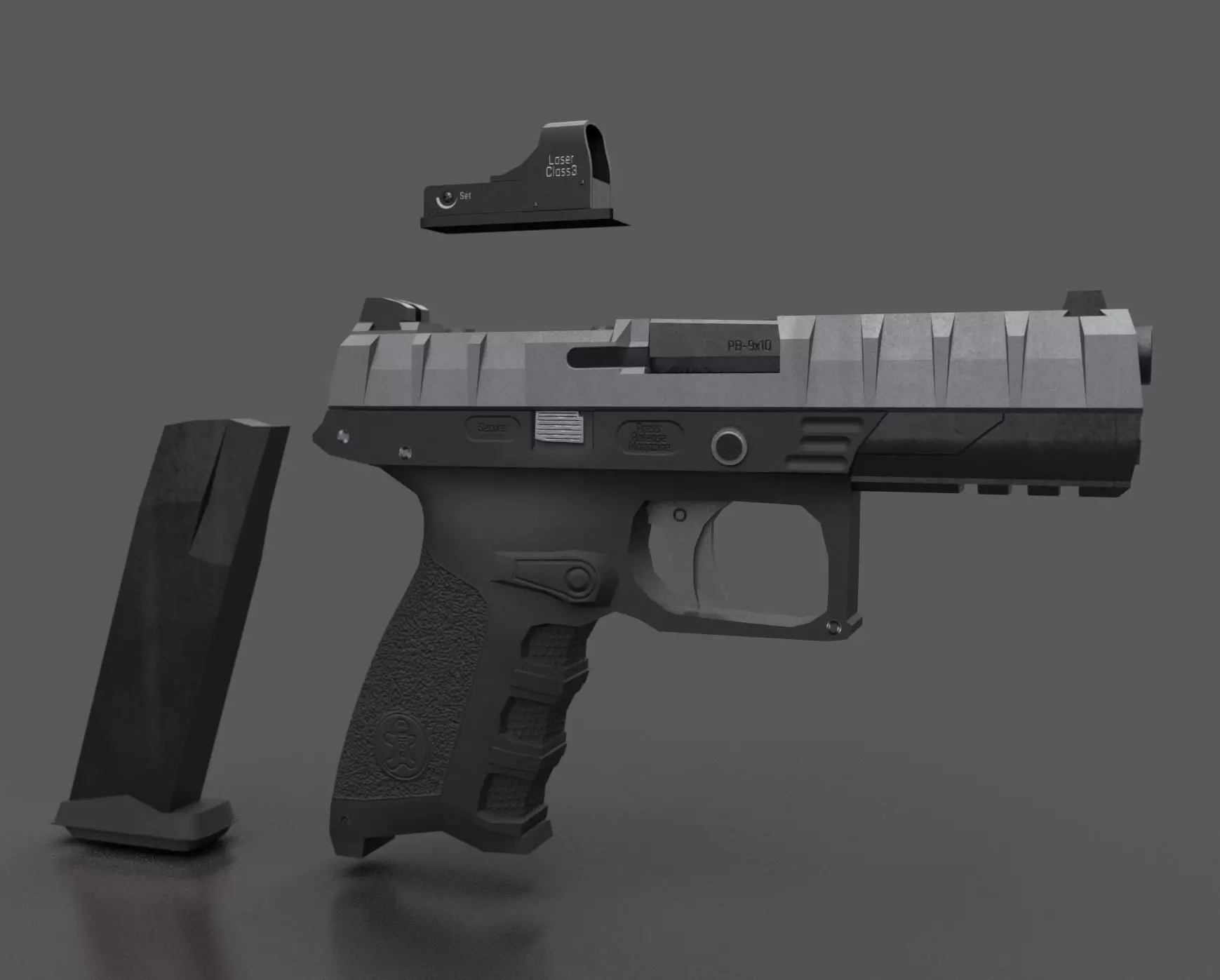 Beretta - APX Low-poly 3D model_0