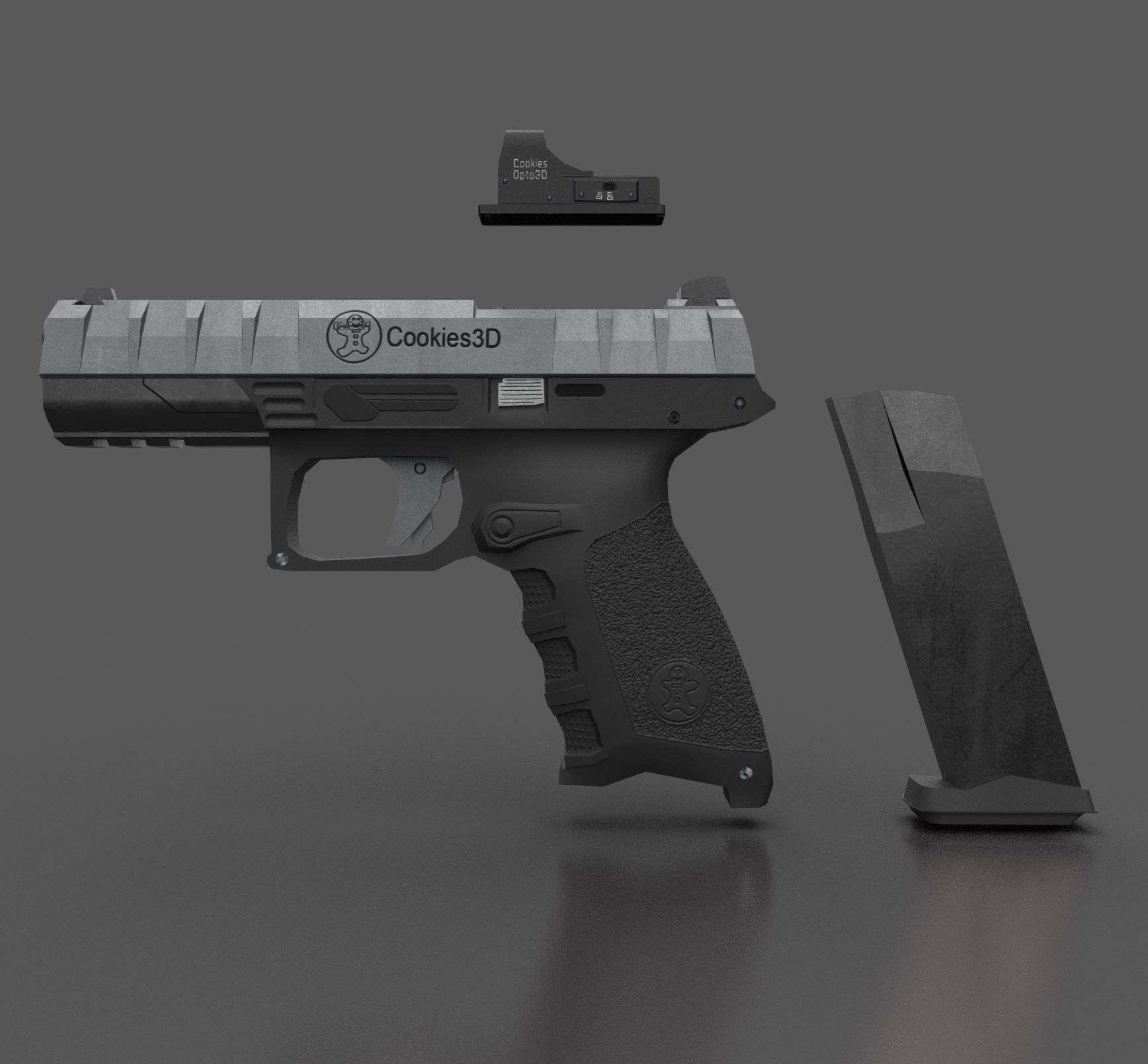 Beretta - APX Low-poly 3D model_3