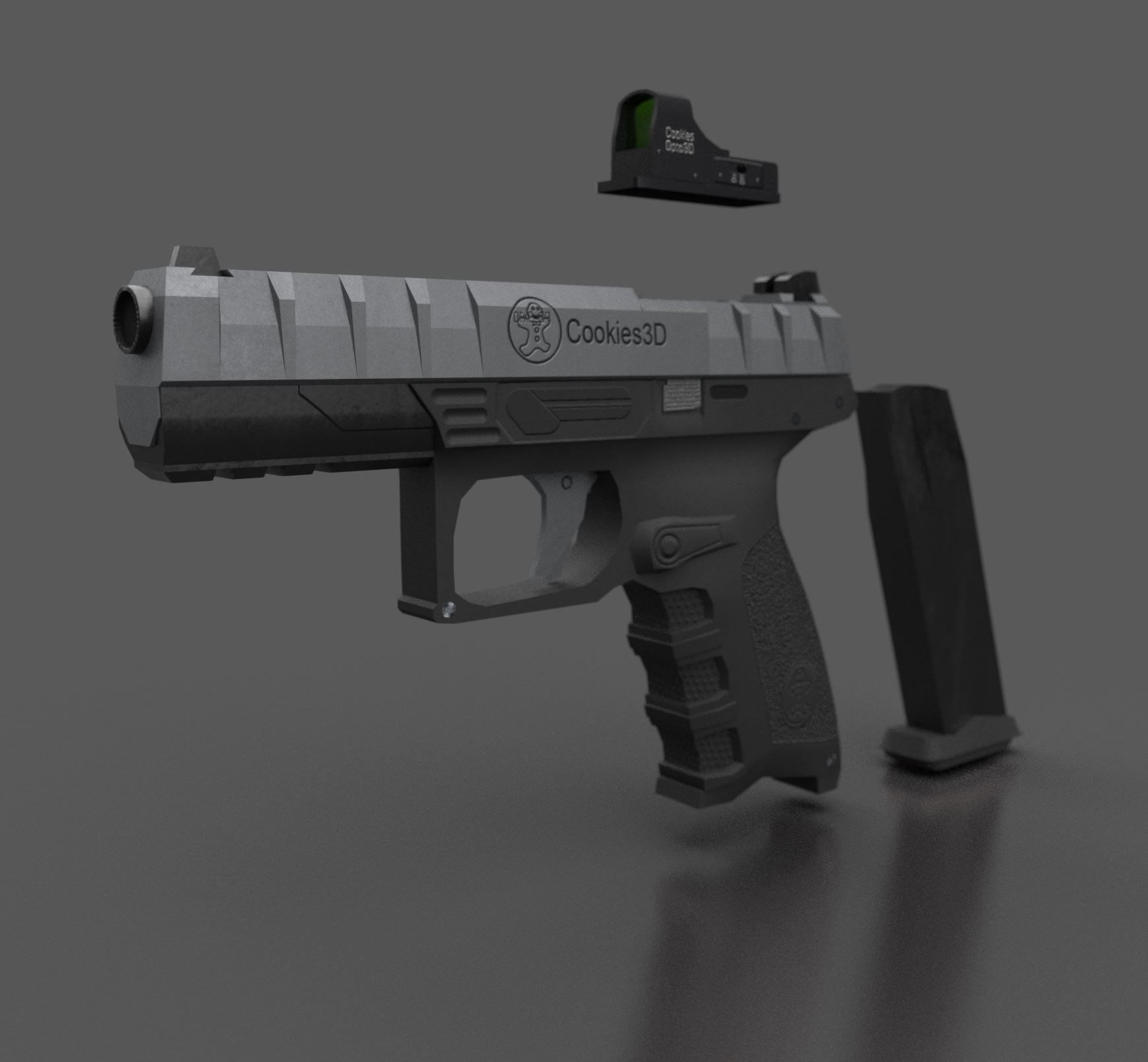 Beretta - APX Low-poly 3D model_2