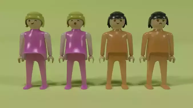 Playmobil Male and Female