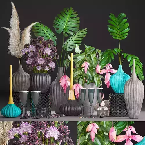 Collection of flower bouquets