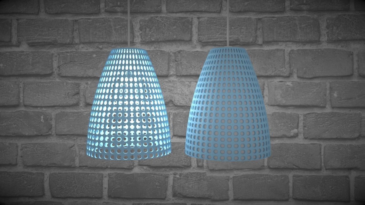 Five Lamps Topology 3D print model_1