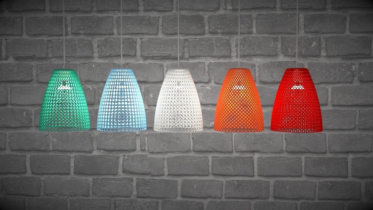 Five Lamps Topology 3D print model_5