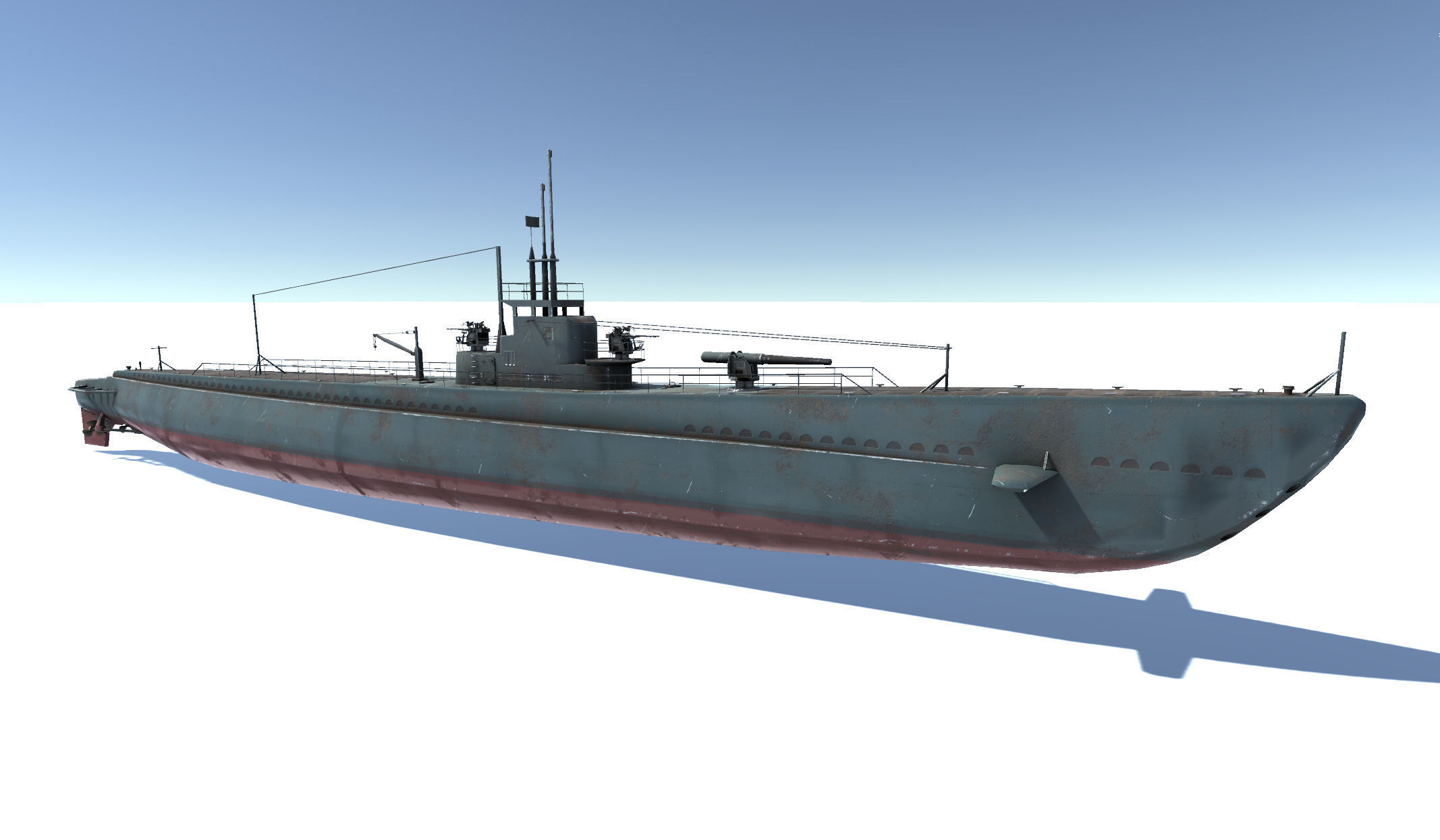 Old Ship Set Low-poly 3D model_20