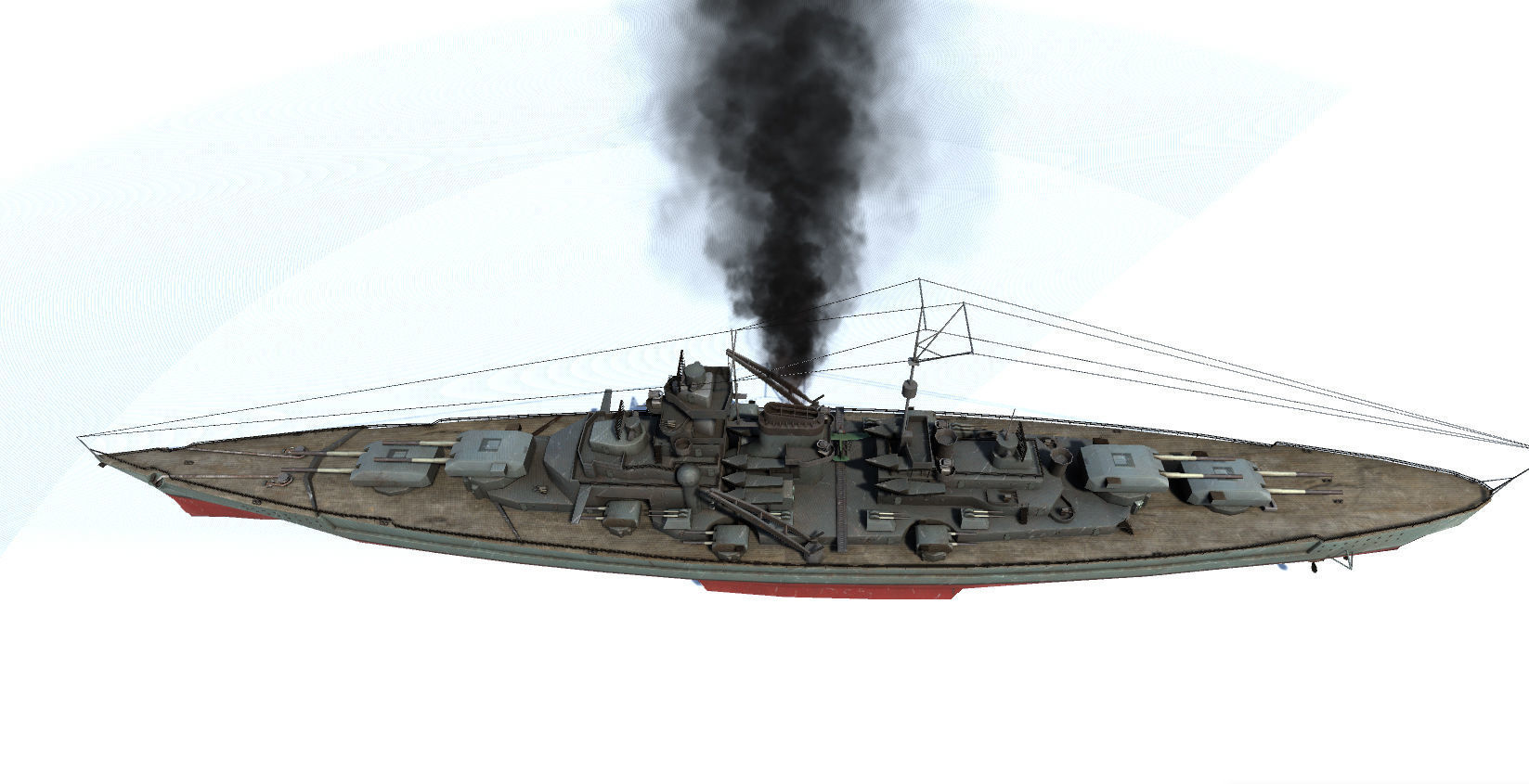 Old Ship Set Low-poly 3D model_10