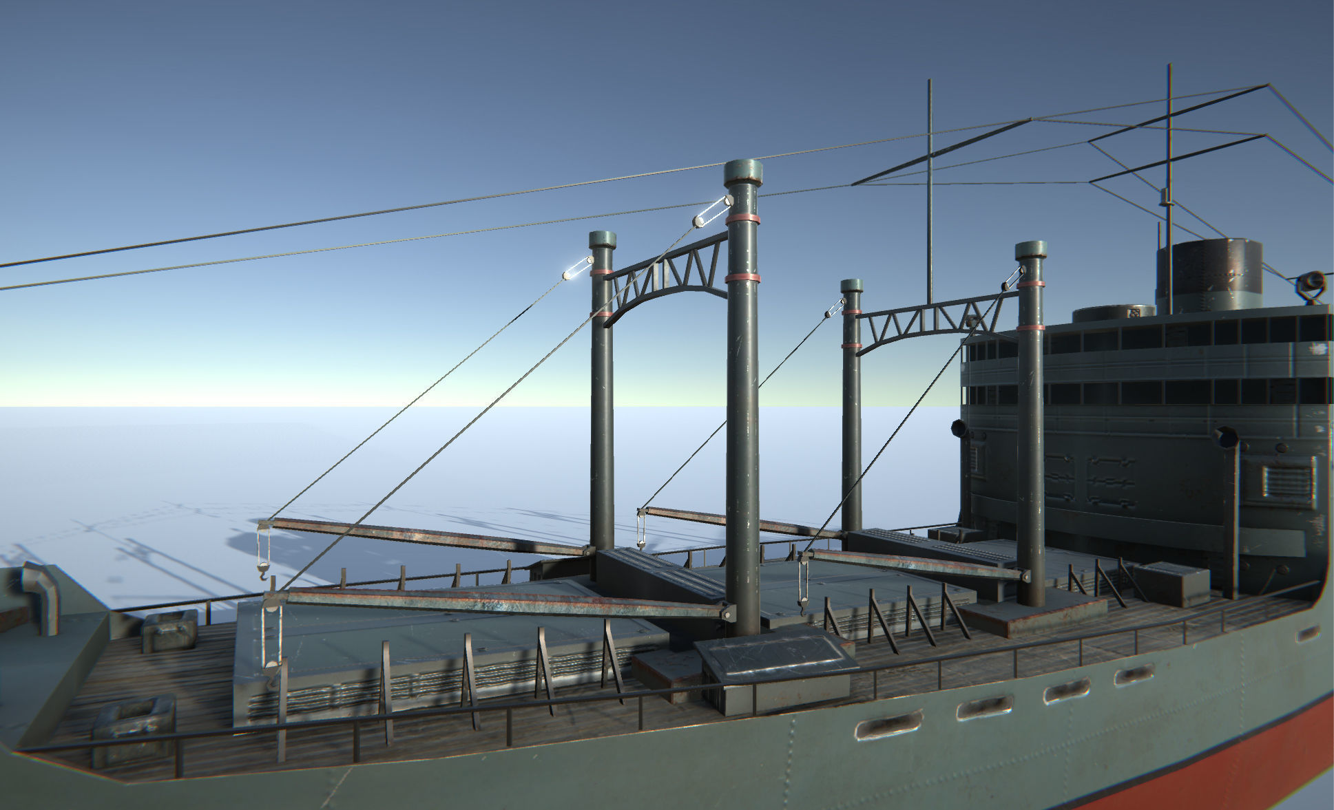 Old Ship Set Low-poly 3D model_19