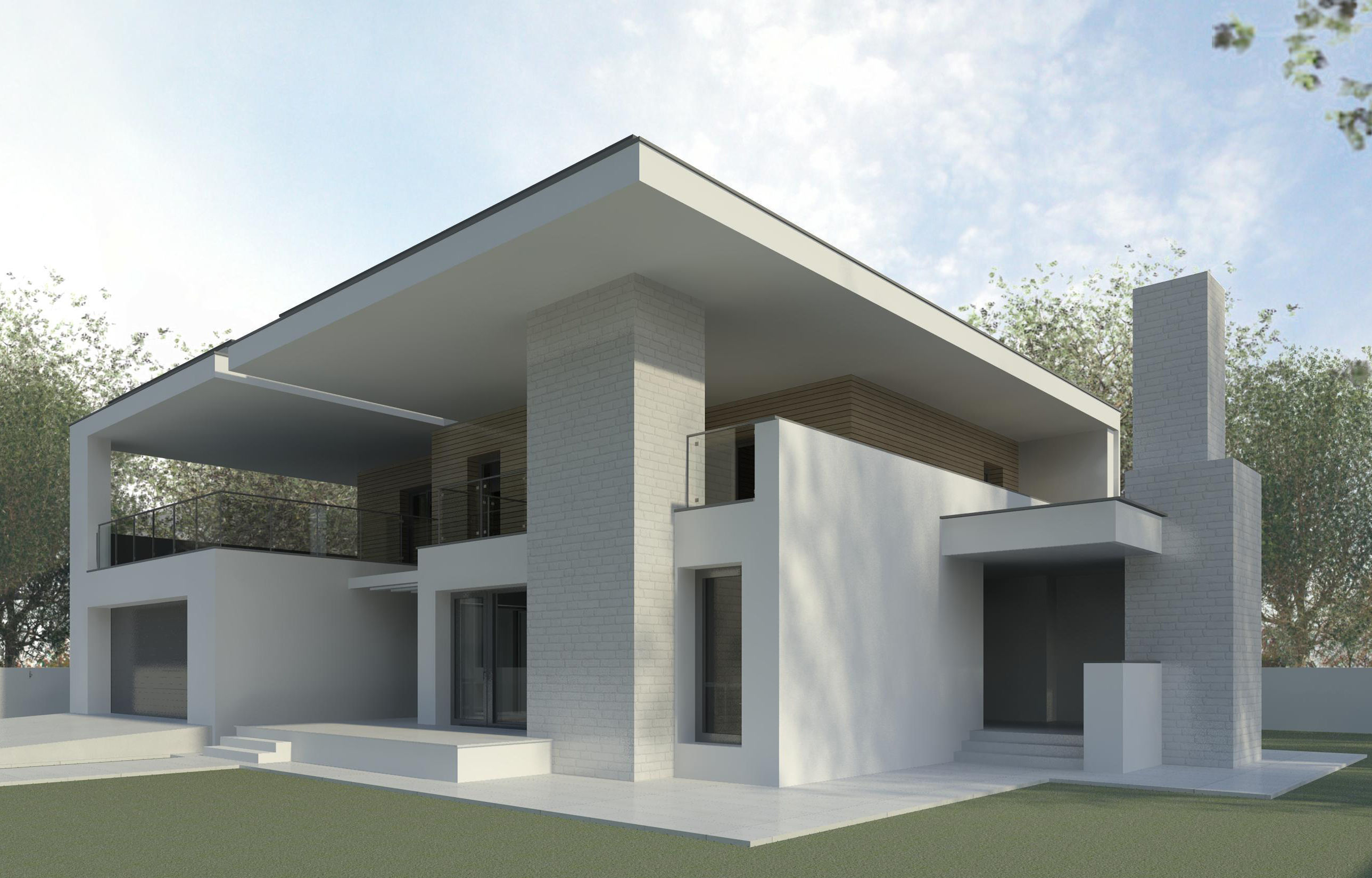 Modern House - Revit 3D 3D model_2