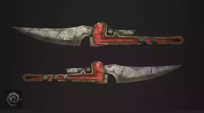 Wrench Knife Lowpoly