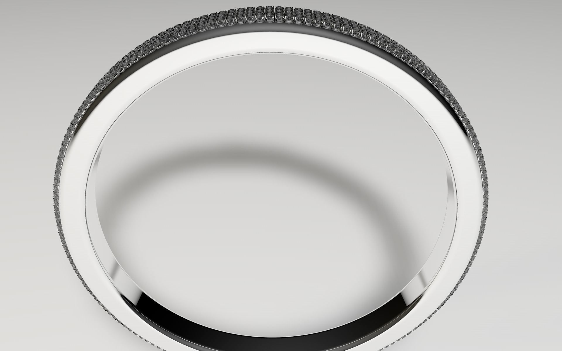 Diamond ring 3D model_2