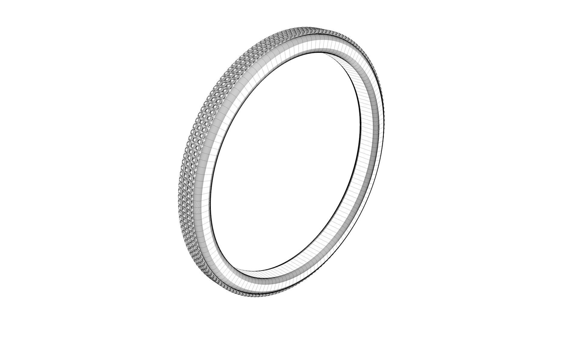 Diamond ring 3D model_9