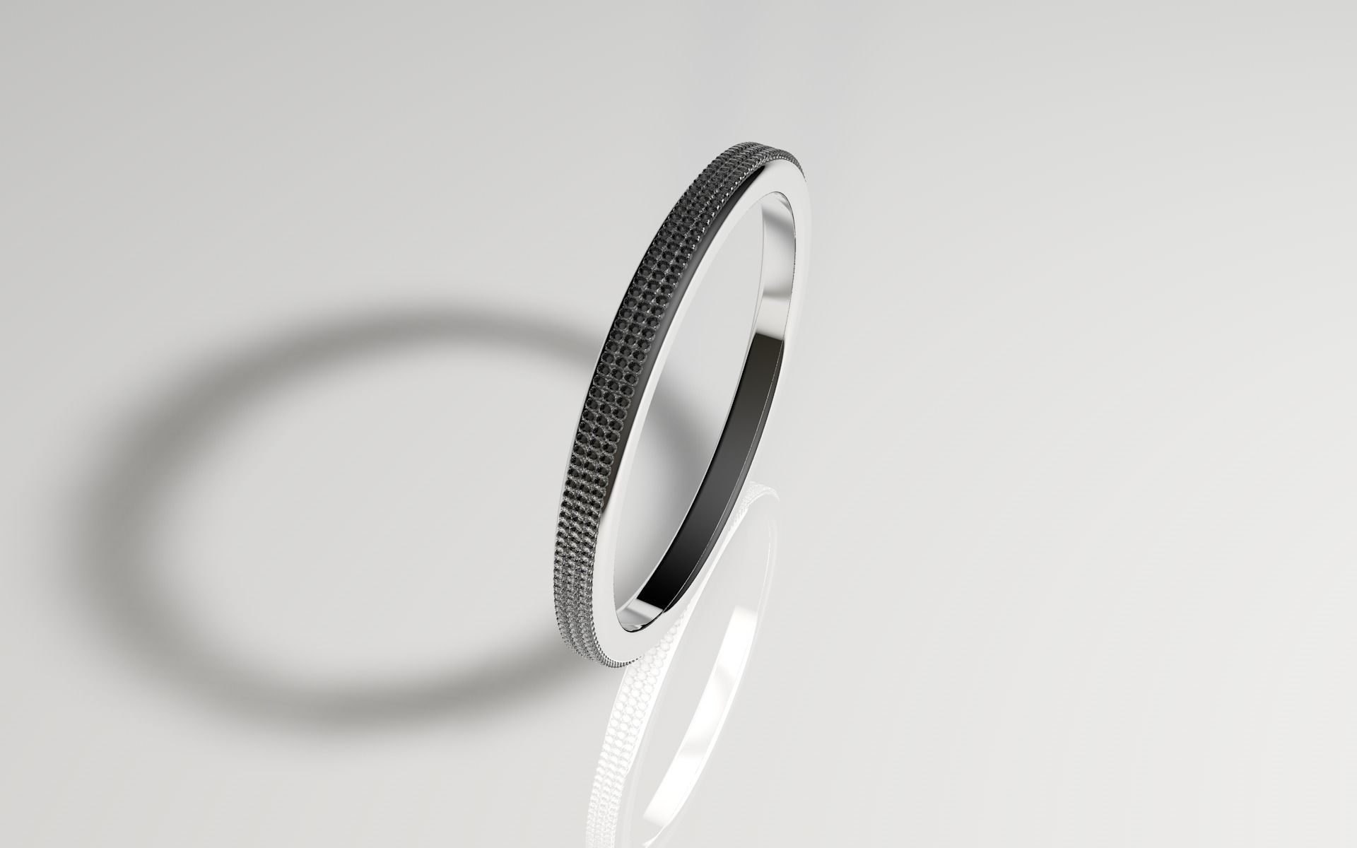 Diamond ring 3D model_5