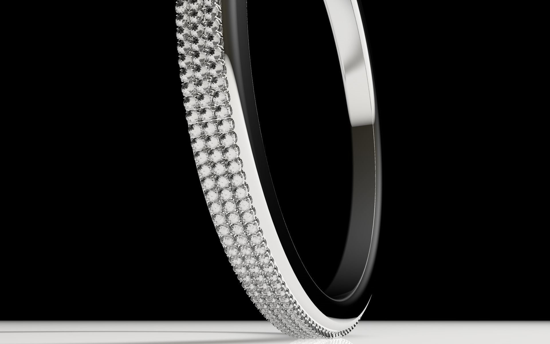 Diamond ring 3D model_8