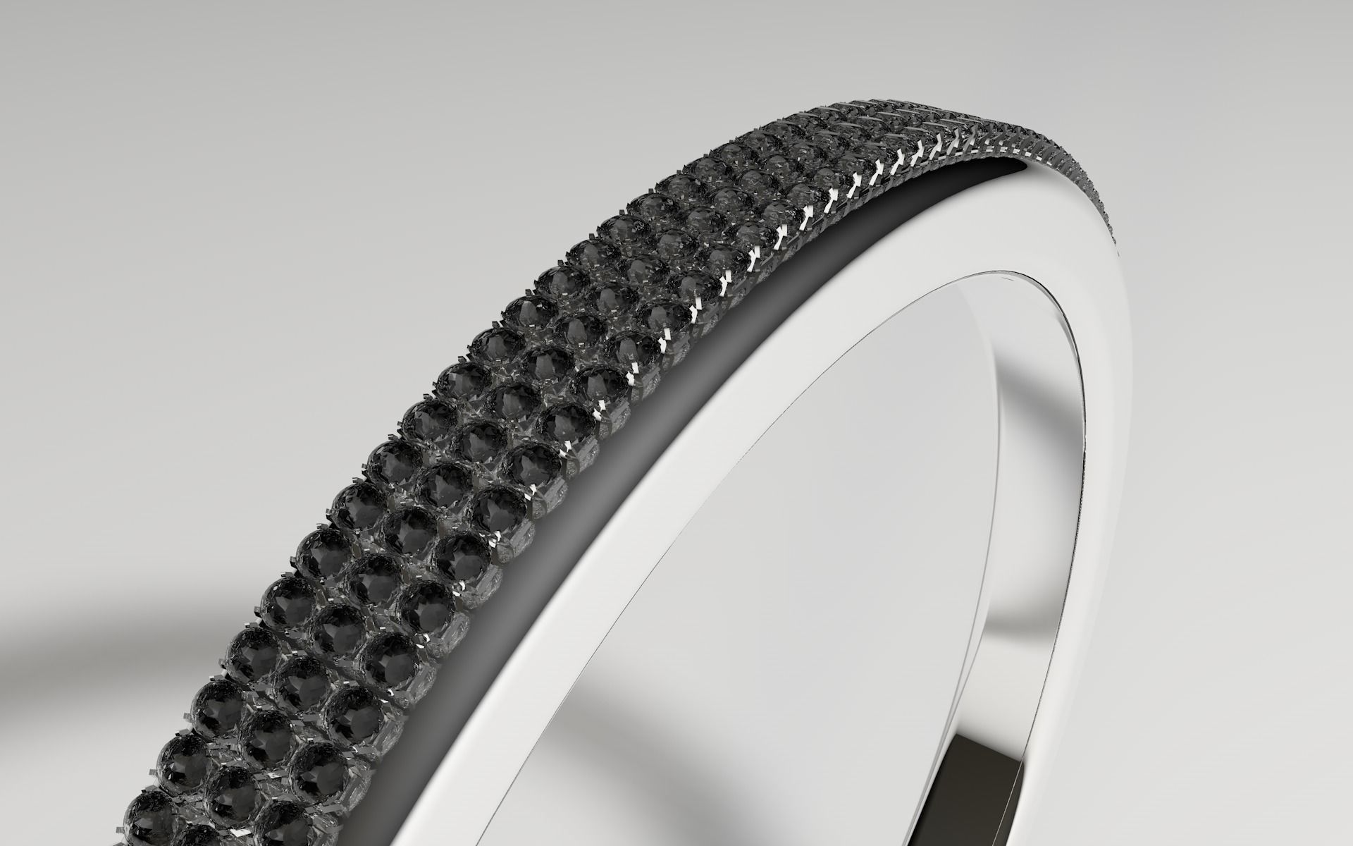 Diamond ring 3D model_3