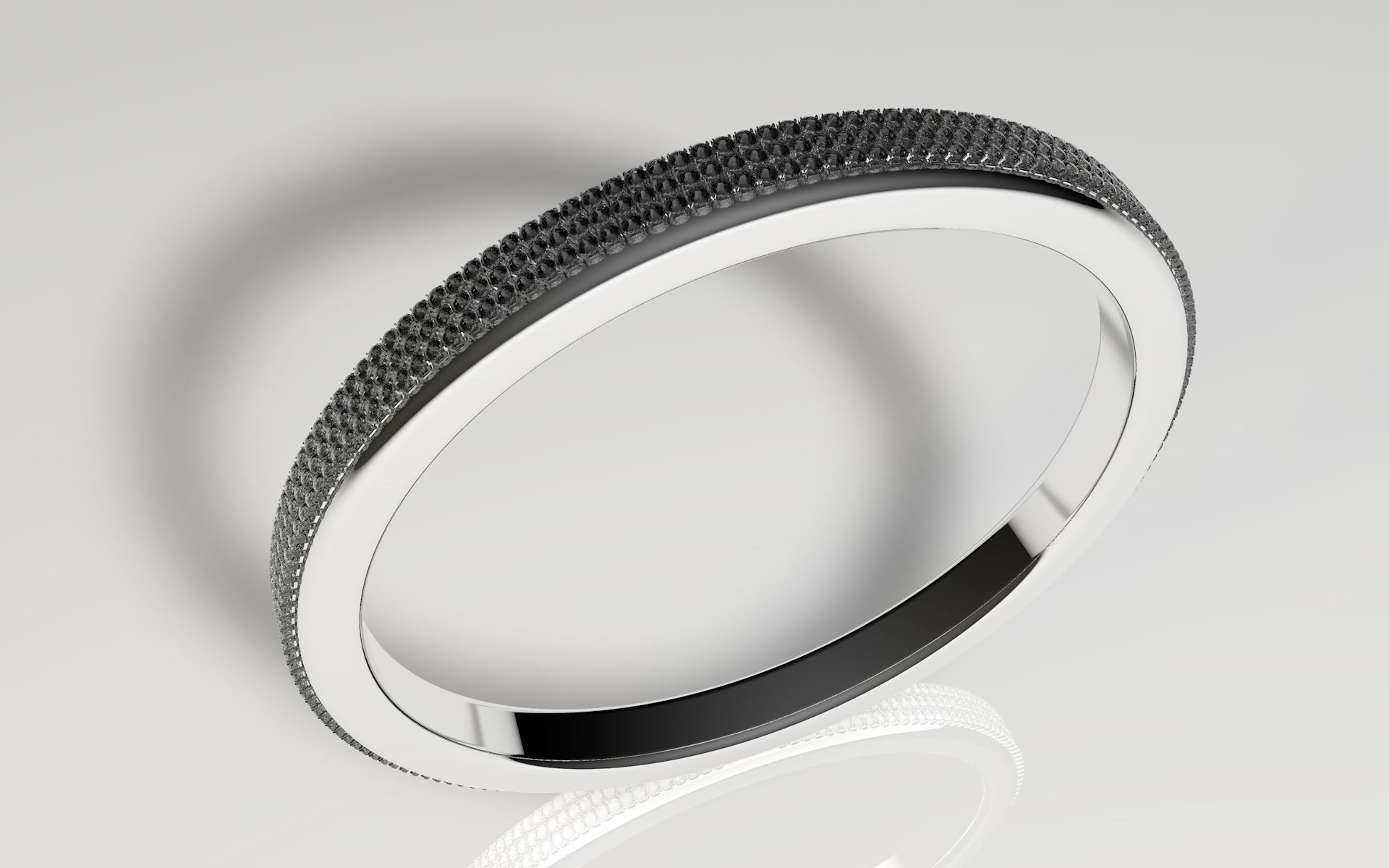 Diamond ring 3D model_1