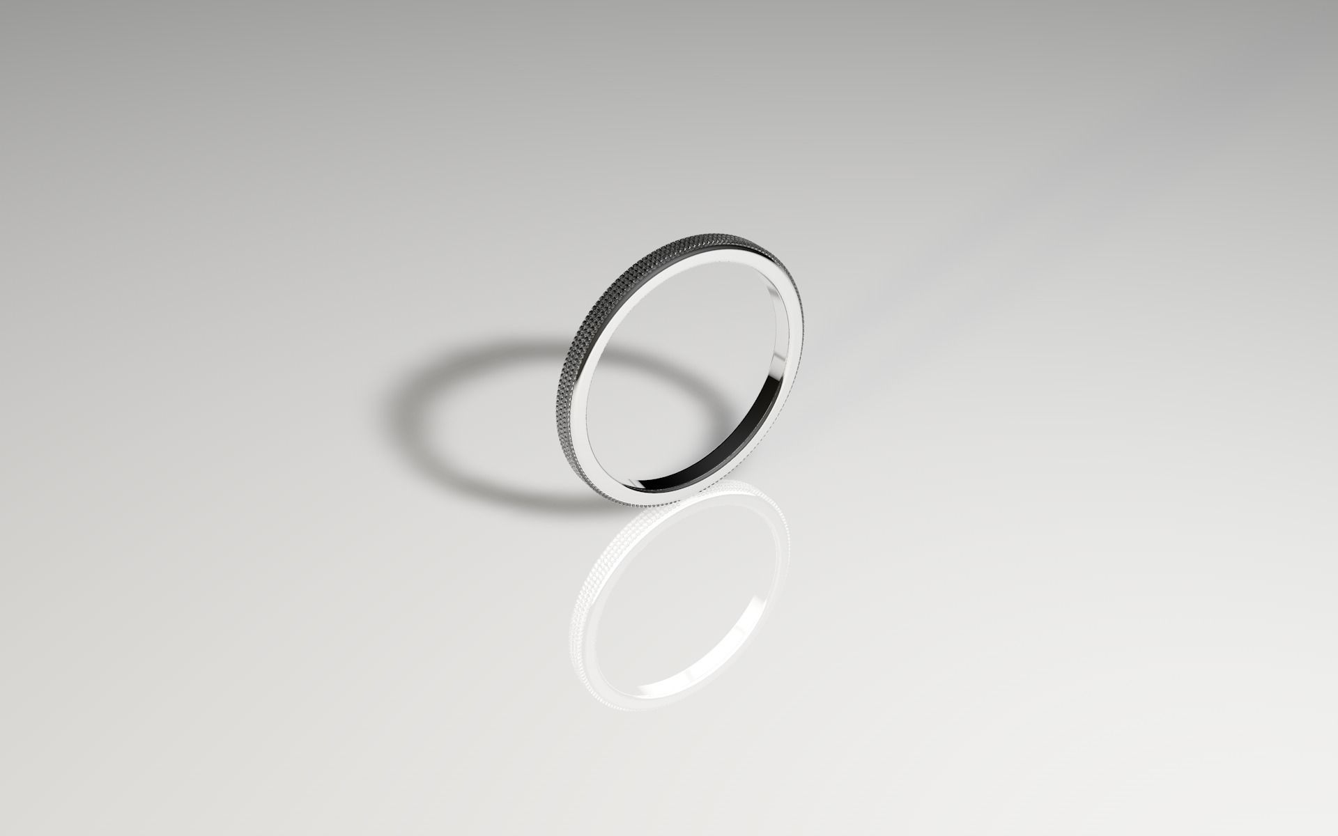 Diamond ring 3D model_4