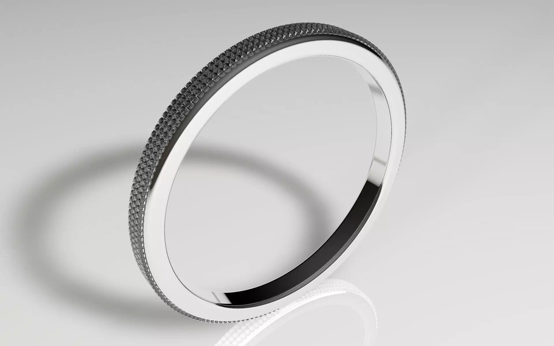 Diamond ring 3D model_0