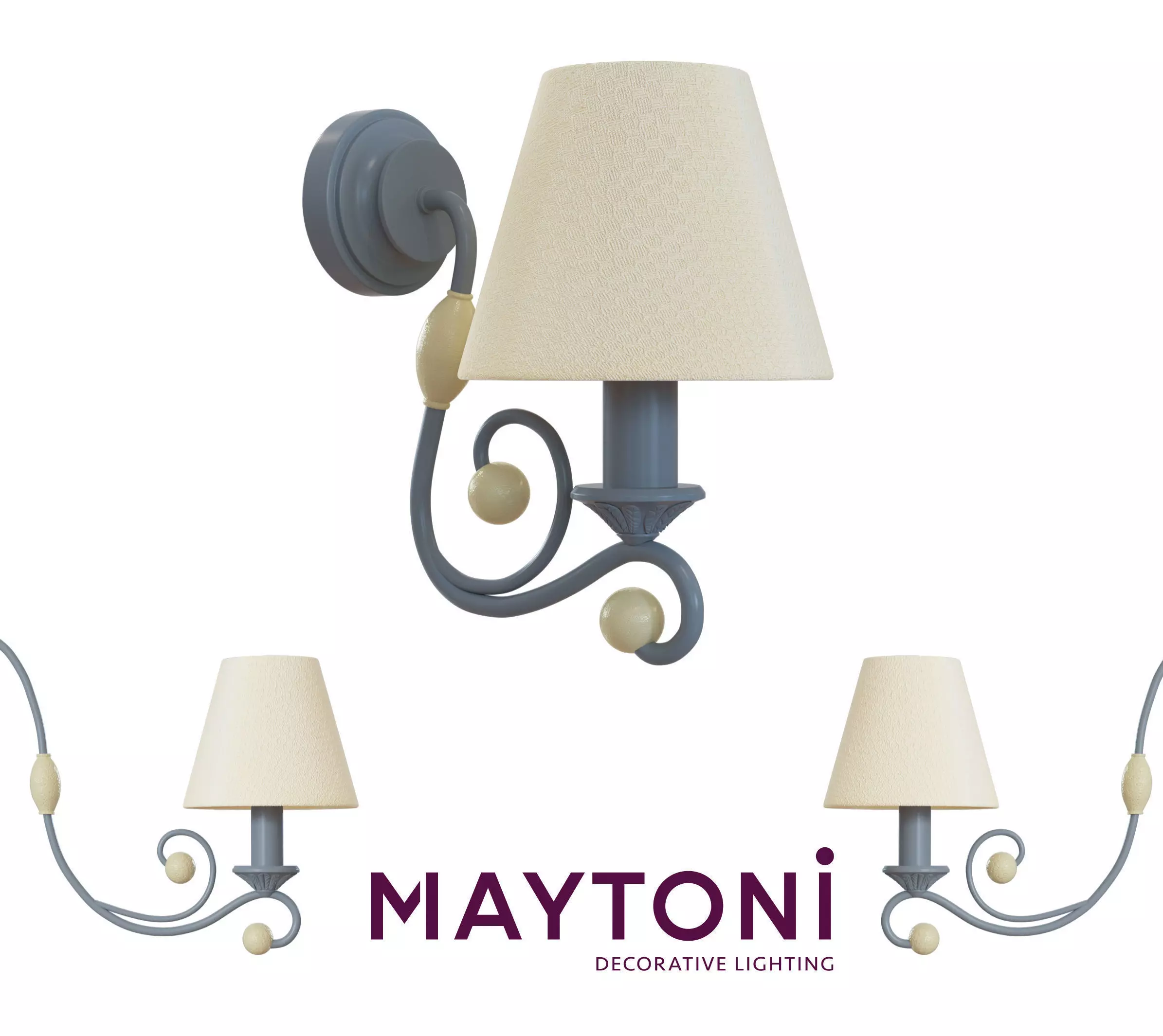 Sconce Rebecca ARM355-WL-01-GR Maytoni Classic Free 3D model