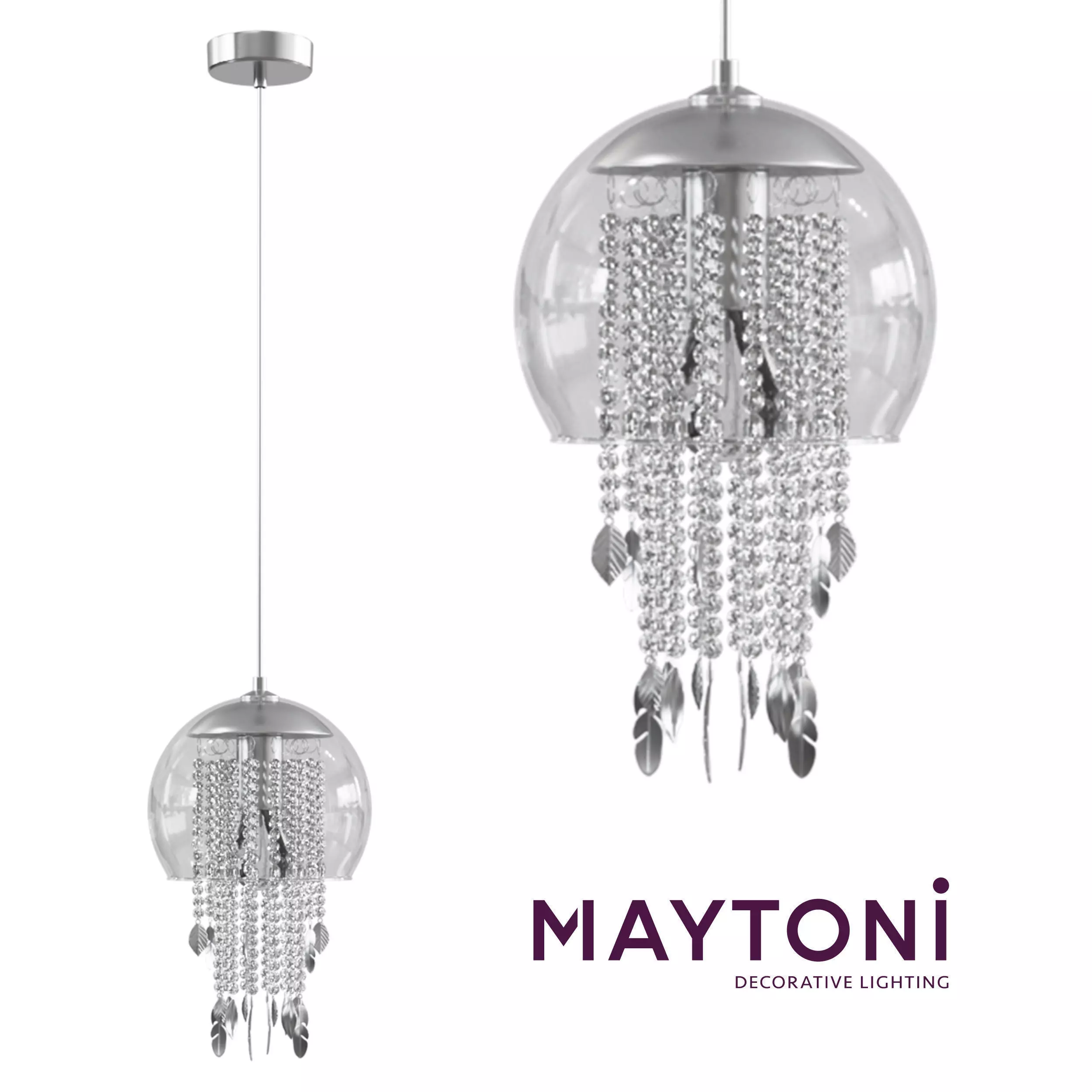 Pendant Equorin MOD197-PL-01-CHS Maytoni Modern Free 3D model