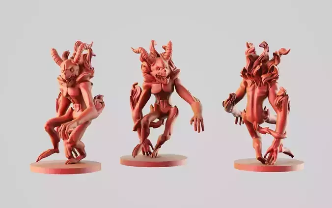 Demon fire 3D print model