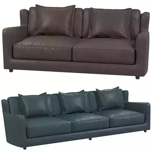 Baxter Bergere armchair and pouf