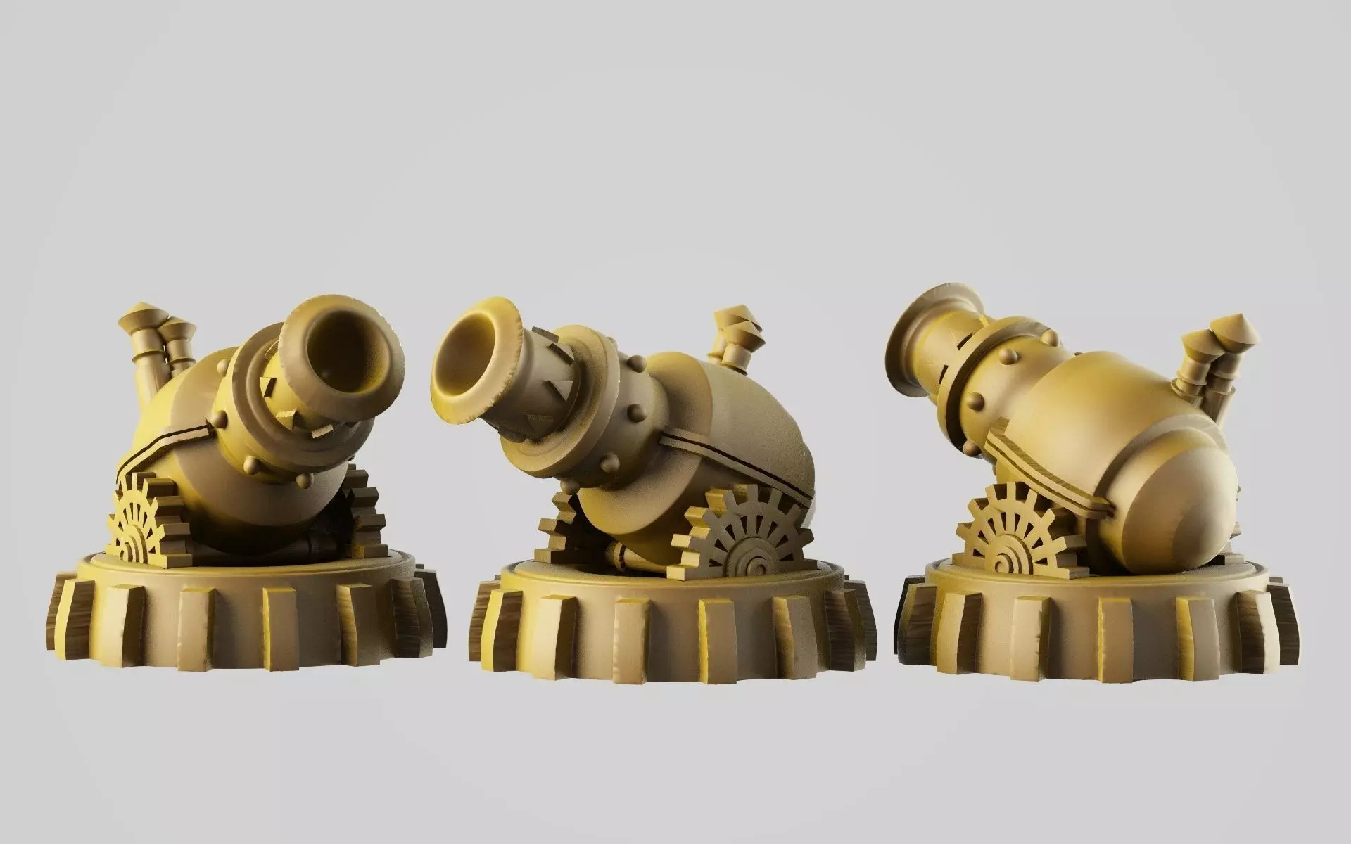 Cannon warhammer cannons 3D print model_0