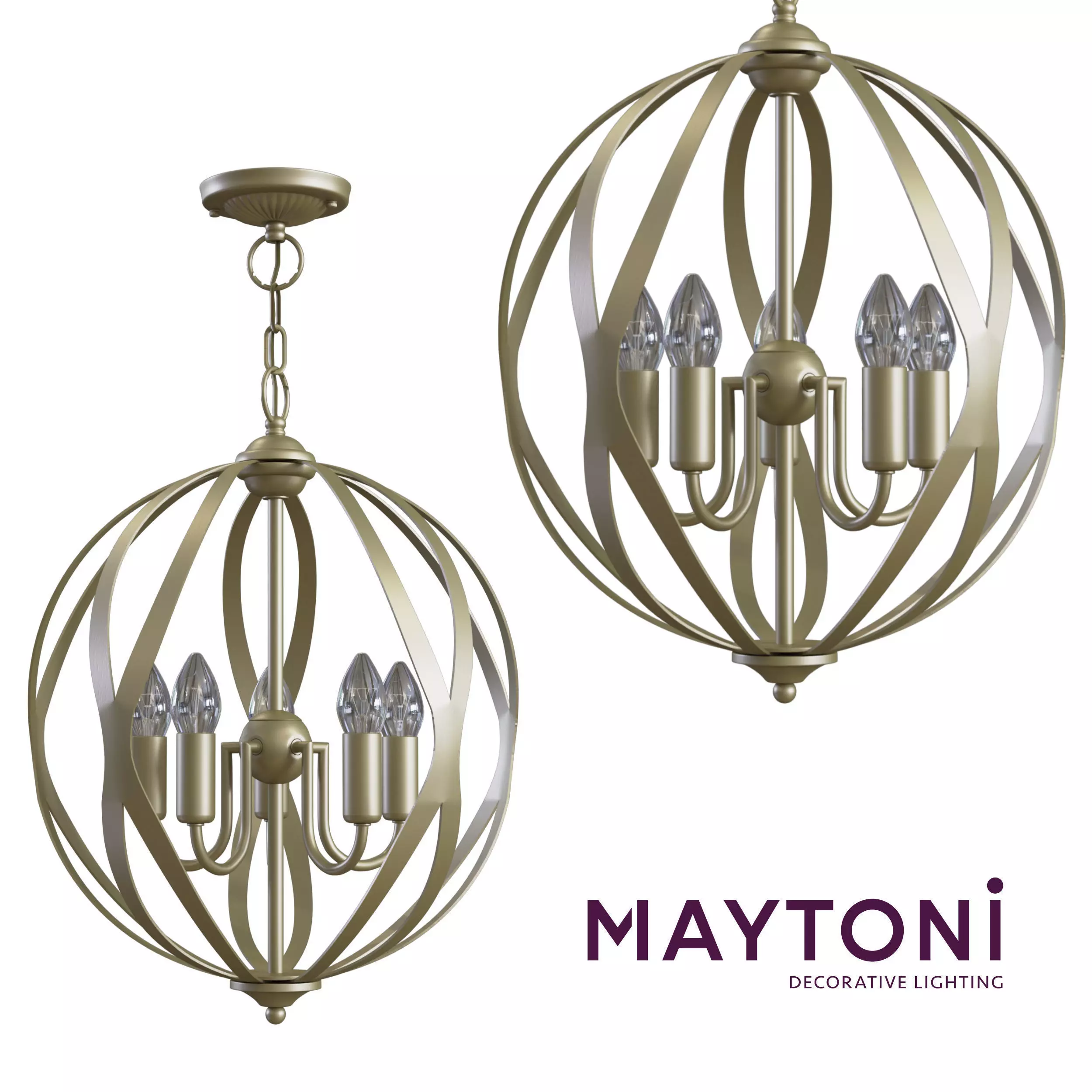 Pendant Petra H536-PL-05-G Maytoni Classic Free 3D model